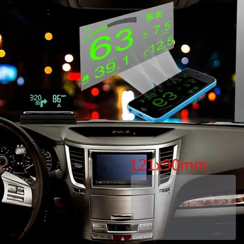 XYCING HUD светоотражающая пленка 121*90 мм для автомобиля дисплей лобового стекла