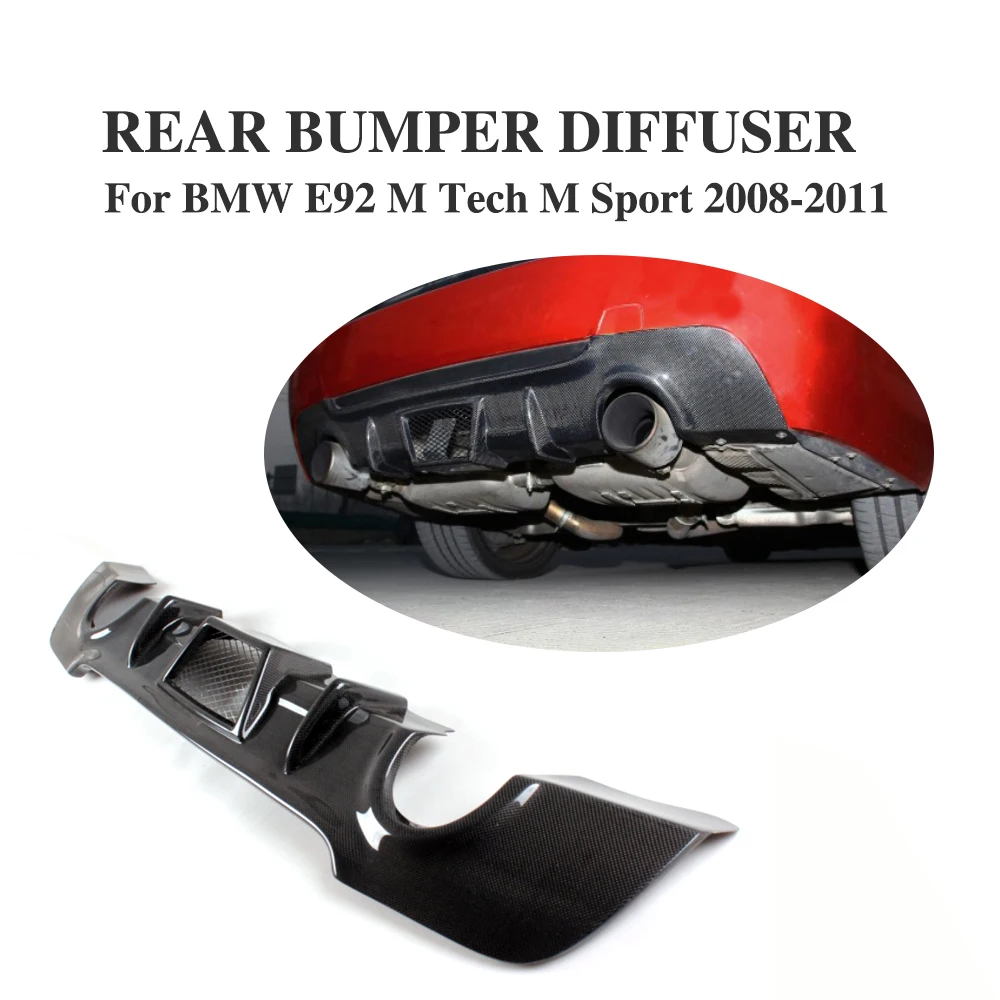 Задний диффузор из углеродного волокна спойлер для BMW E92 335i M Sport Coupe 2005 2006 2007 2008 2009