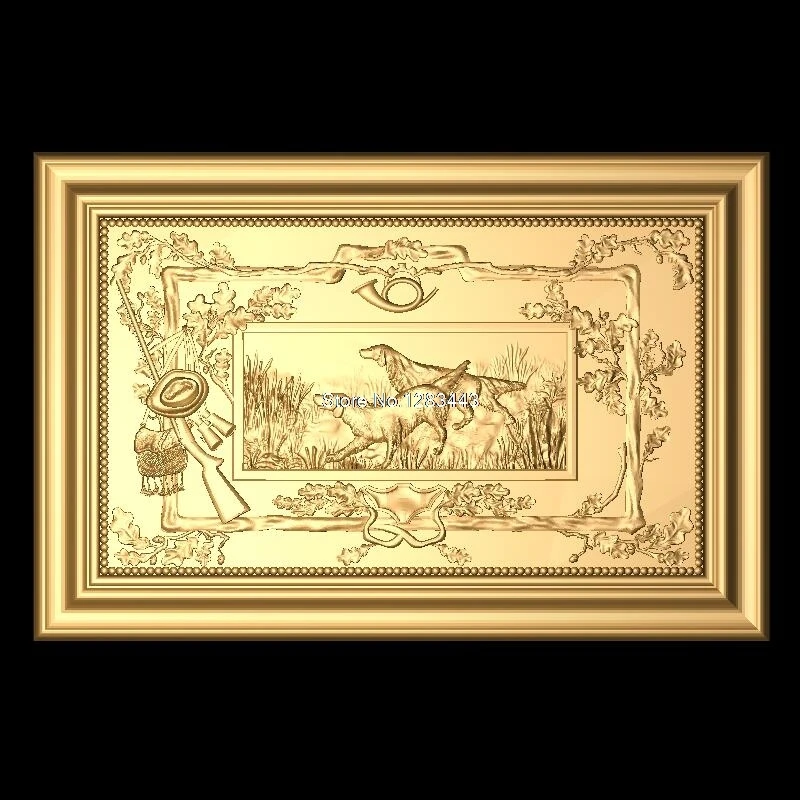 Panno ohota 3D модель рельеф STL формат hound 3d для ЧПУ в формате STL|3d model relief|3d relief modelfor cnc |