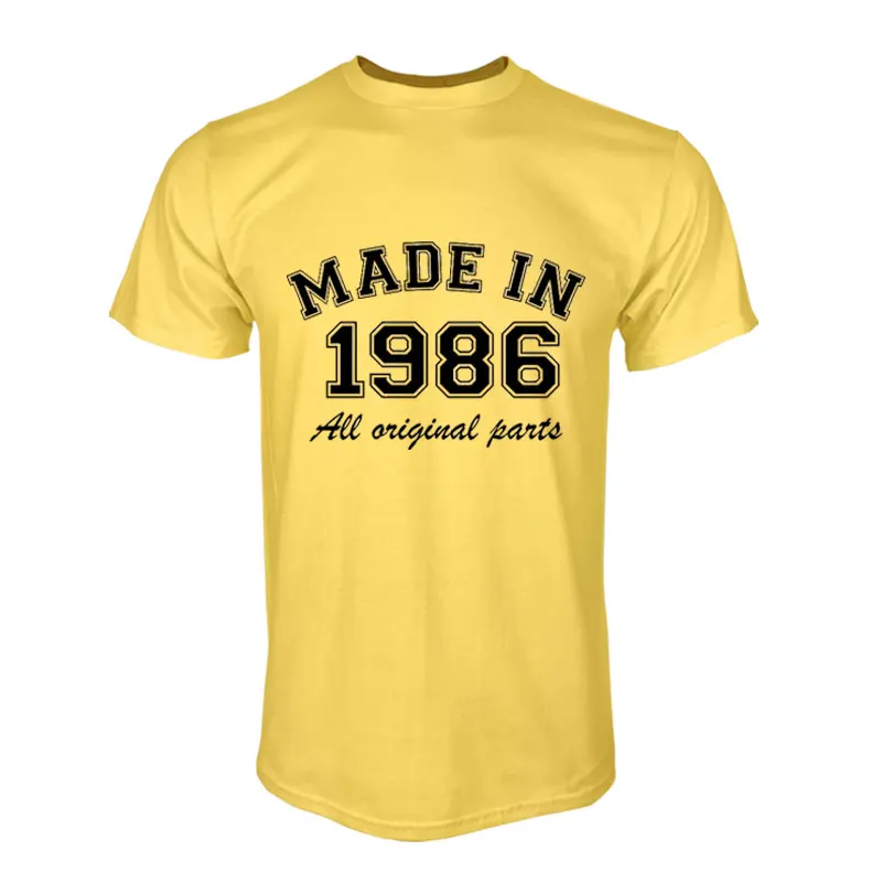 

Fashion made in 1986 all original parts Man T-Shirt Cotton O Neck T Shirt Mens Short Sleeve Mens tshirt Male Tops Tees