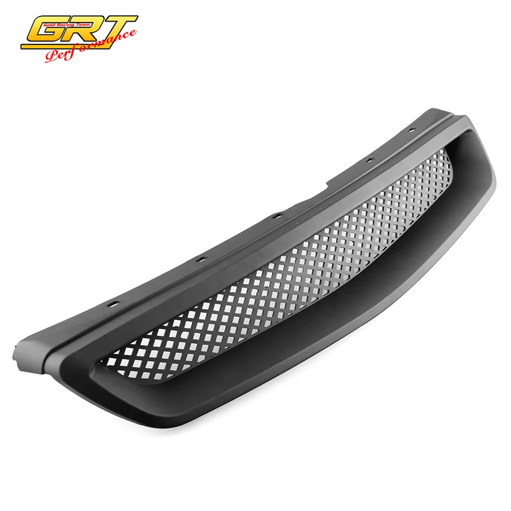 Черный сетчатый АБС пластик спортивный капот решетка гриль для Honda Civic FG001|racing