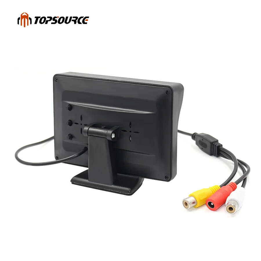 Автомобильный ЖК дисплей TOPSOURCE 4 3 дюйма 2 в 1 TFT камера заднего вида цветной монитор