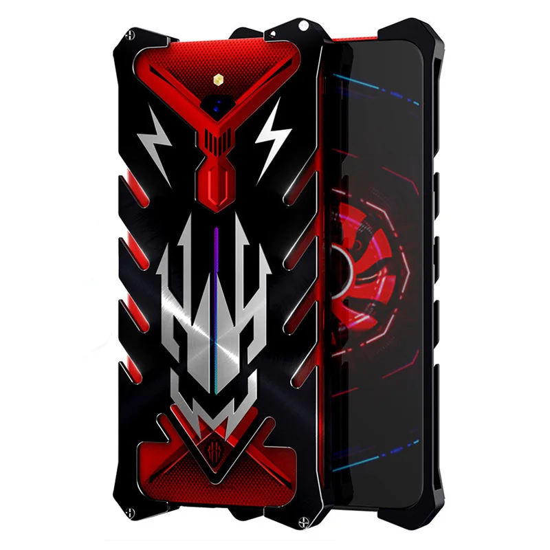 

ZTE Nubia Red Magic 3 Case Zimon Luxury New Thor Heavy Duty Armor Metal Aluminum Phone Case For Nubia Red Magic 3 Case 6.65"