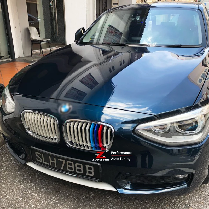 Цветные полосы для переднего гриля автомобиля мотоспорта M 2012-2014 BMW 1 серии F20 F21 116i
