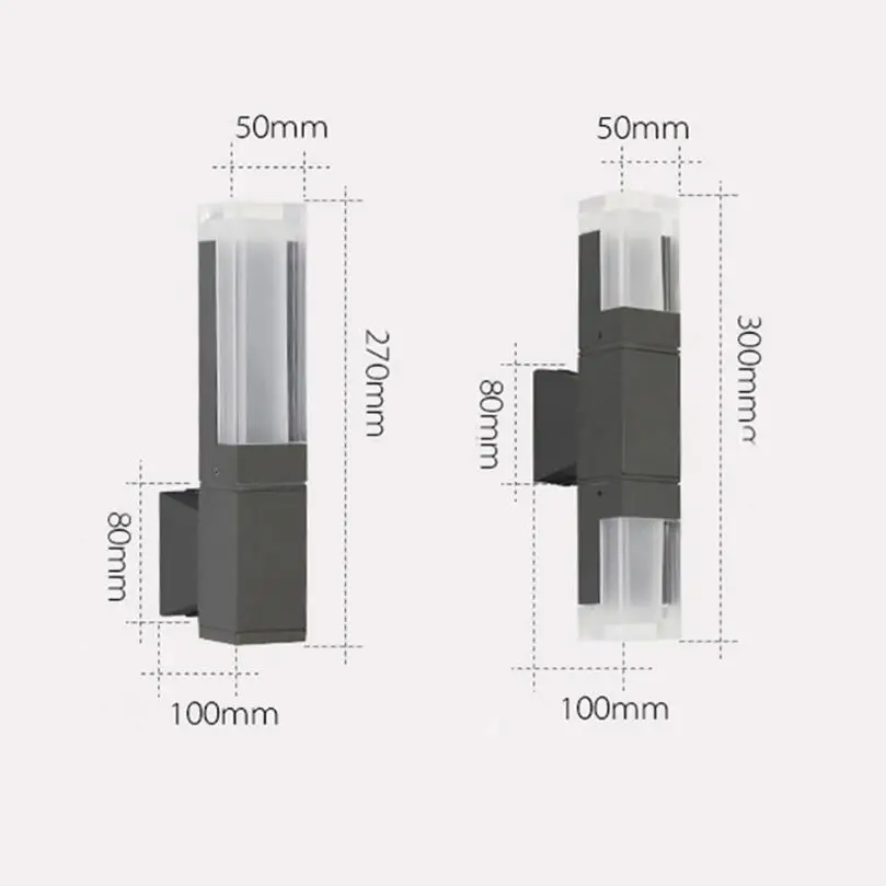 Уличный светодиодный настенный светильник с датчиком движения 10 Вт 20