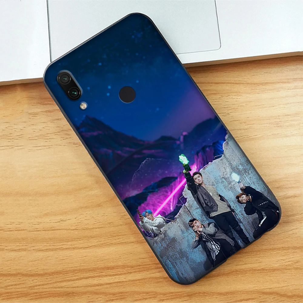 2 Роскошный мягкий чехол Kpop EXO для Xiaomi Redmi Note 7 4 4X6 Pro 5 Plus 5A 6A Go S2 - Цвет: 2