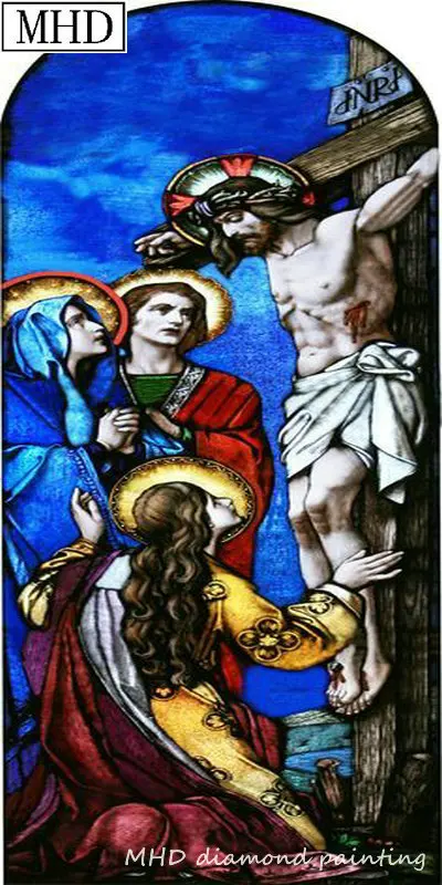 

New Jesus cross pattern 5d diy diamond painting religion new arrival cross stitch 3D diamond embroidery sewing artwork