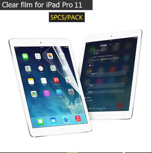 Прозрачная пленка для apple iPad Pro 11 Защитная экрана 2018 HD глянцевая 2018|Защитные