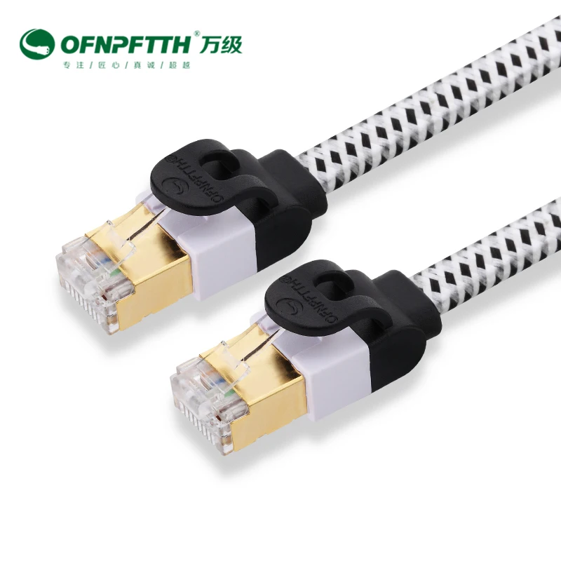 Соединительный кабель OFNPFTTH CAT7 LAN SFTP 8P8C плоский тип 1 м 6 цветов полиэфирная