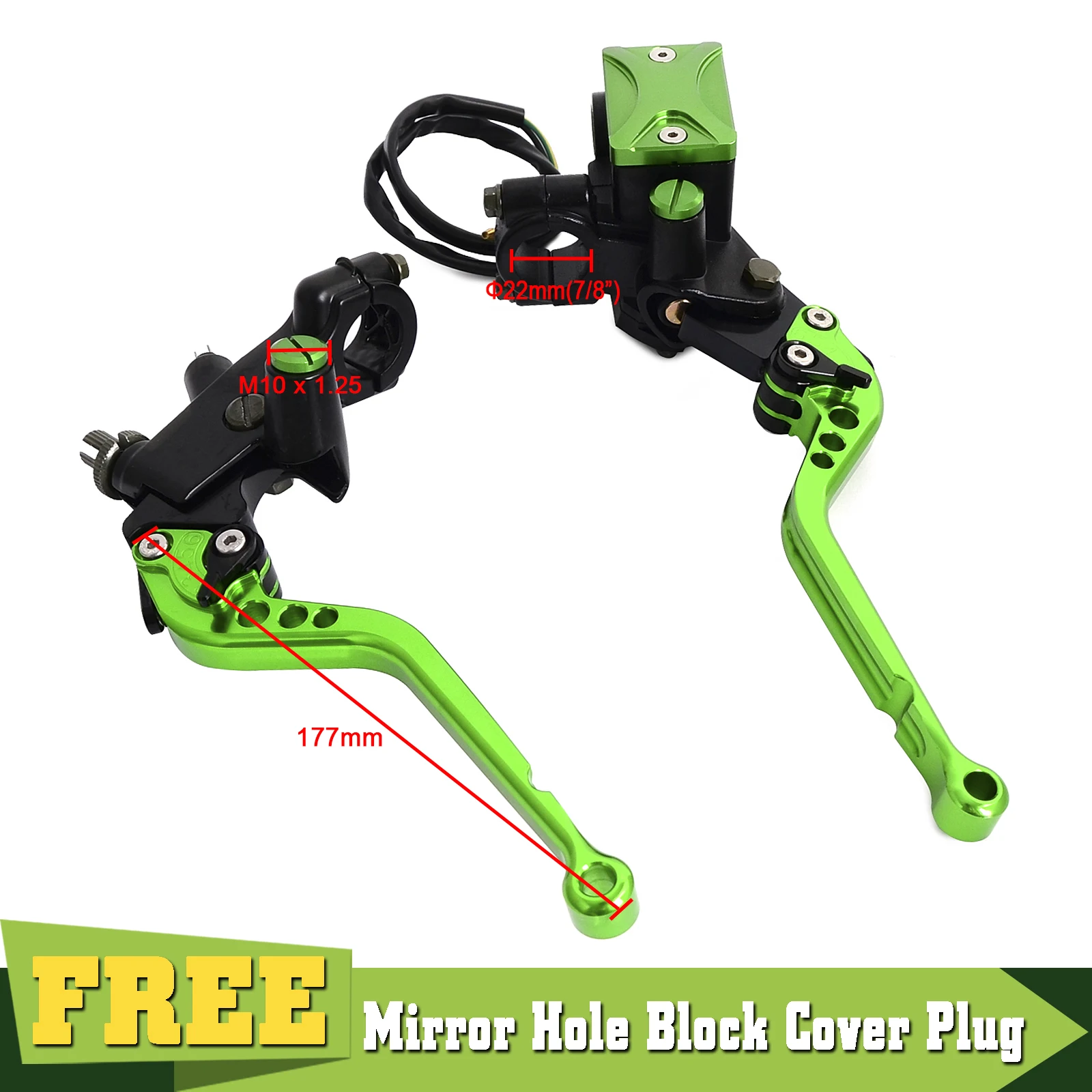 Главный тормозной цилиндр сцепления 7/8 &quot рычаг резервуара для Kawasaki KX65 85 125 250 KX250F