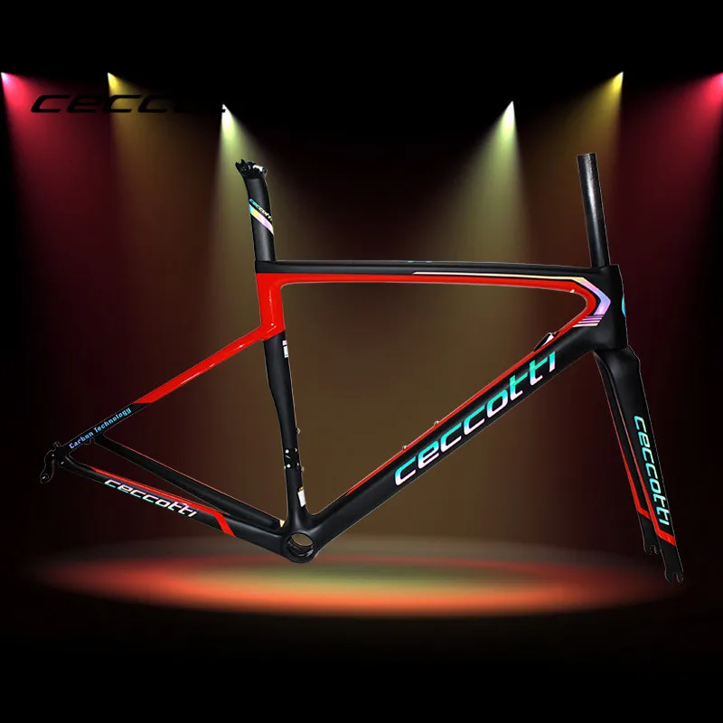 Углеродная рама для велосипеда JERF19 CECCOTTI carbon T800 PF30 дорожный велосипед arbon дороги Di2
