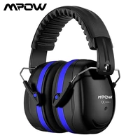mpow hp056 snr34db noise reduction earmuffs shooter hearing protection foldable head band ear cup with soft foam for adult