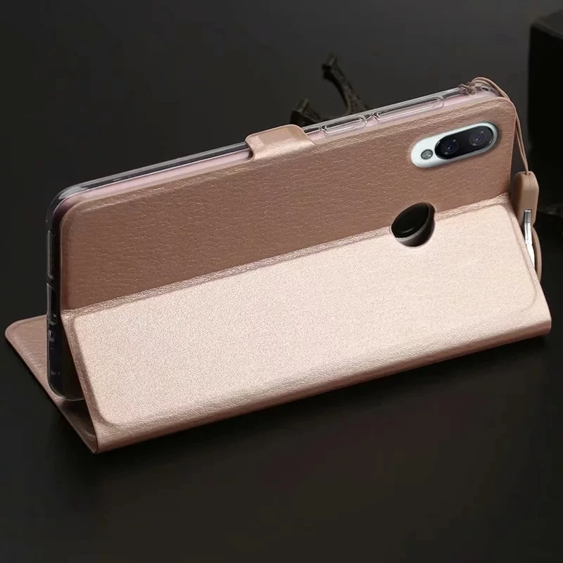 PDGB PU кожаный чехол для Xiaomi Redmi 7 6A 6 Pro Global Mi 8 A1 A2 Lite 5X 6X Classic Double VieW Window Book Flip мягкий |