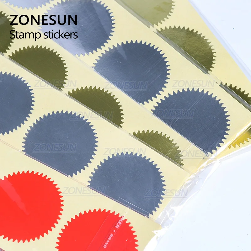 ZONESUN 100 шт. 45 мм устройство для тиснения Стикеры тиснение штамп по индивидуальному