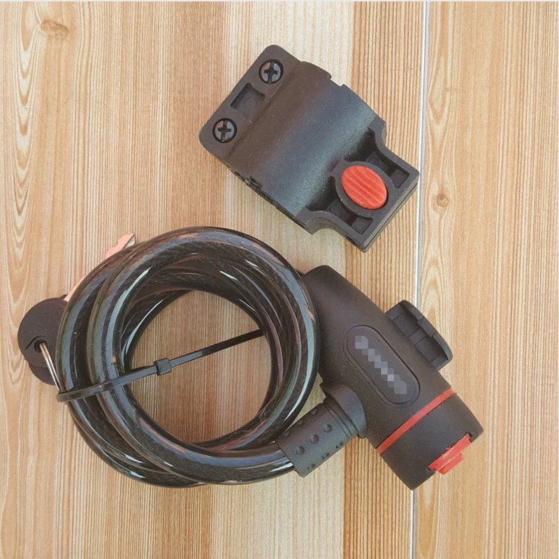 Universal Anti-Theft Bike Bicycle Lock Stainless Steel Cable Coil for Castle Motorcycle Cycle MTB Security with 2 Key |