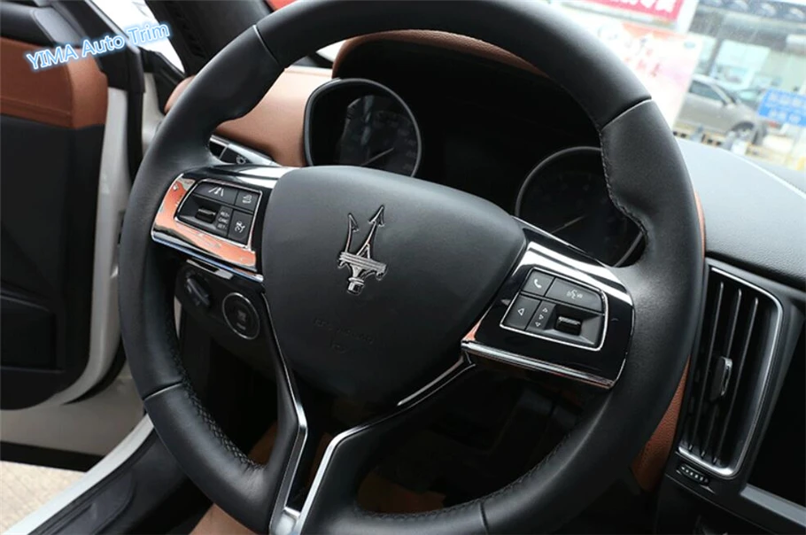 Lapetus автомобильный Стайлинг руль кнопка рамка крышка Накладка подходит для Maserati
