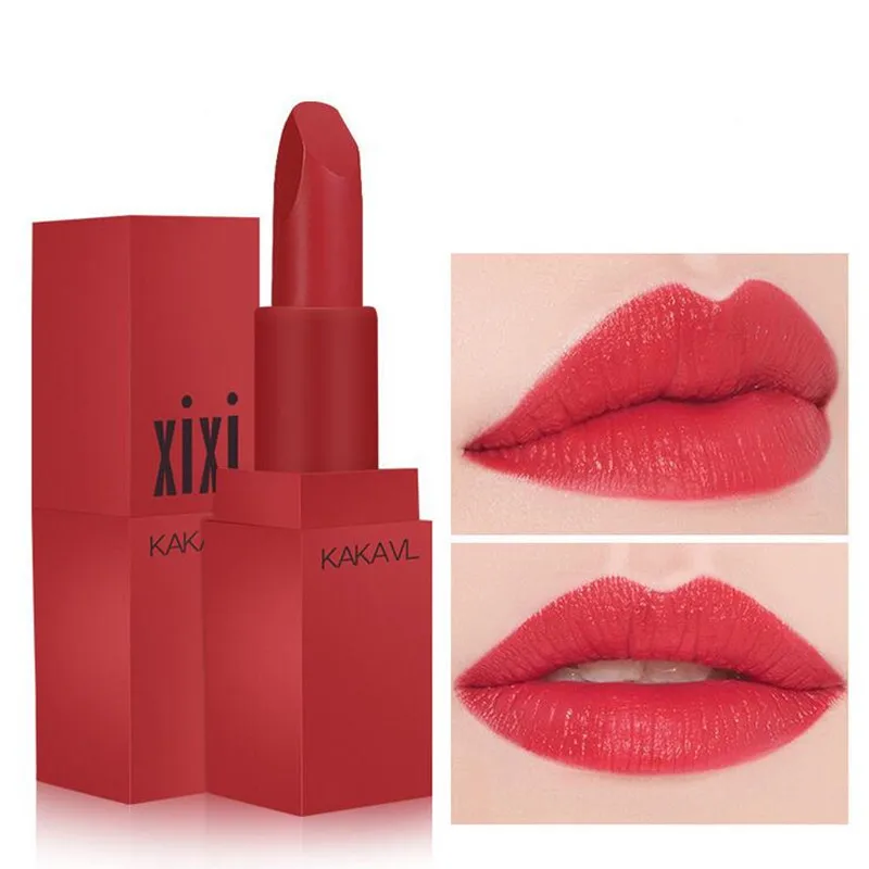 1 PC Long-lasting Silky Temptation Lipstick Matte Nutritious Beauty Lips Makeup Waterproof Lip Gloss Pigment Charms |