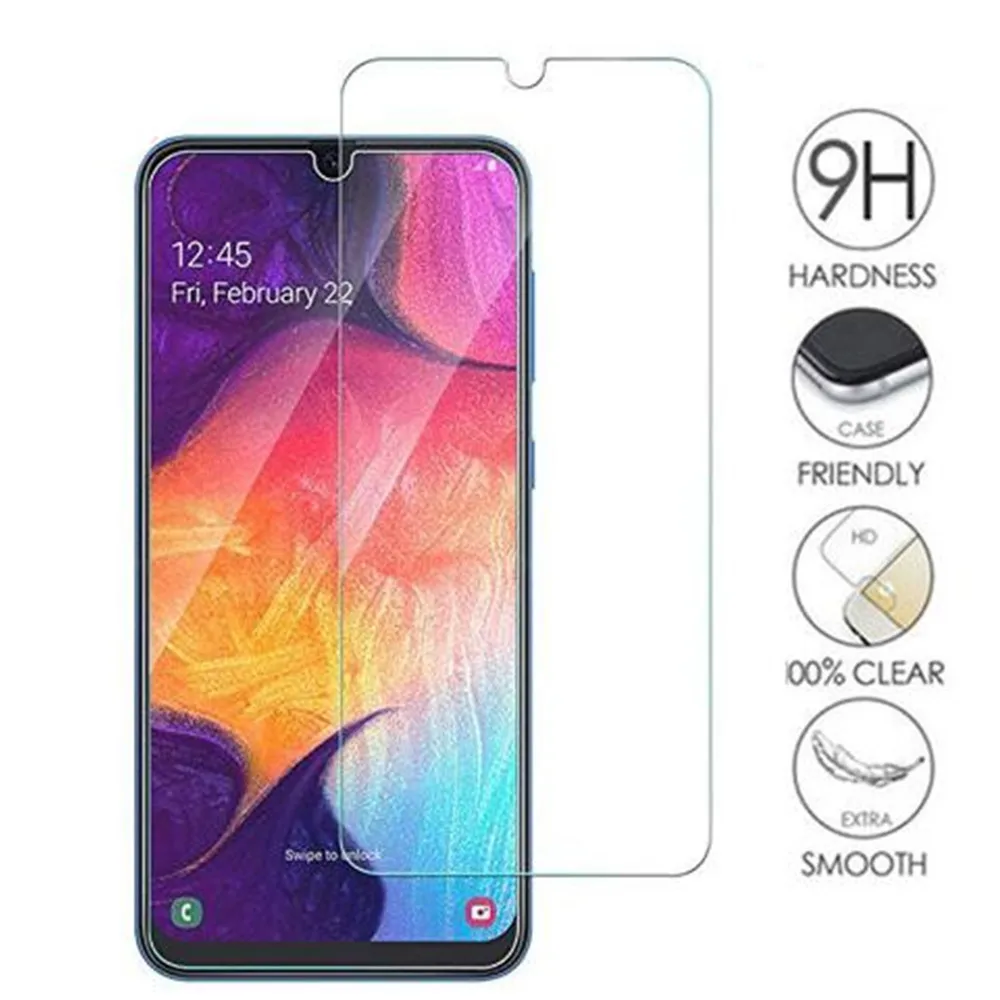 

Tempered Glass For Samsung Galaxy A10 A30 A50 A70 Safety Glass Mobile Phone Film Glass Case On A50 M20 M30 2019 Screen Protector