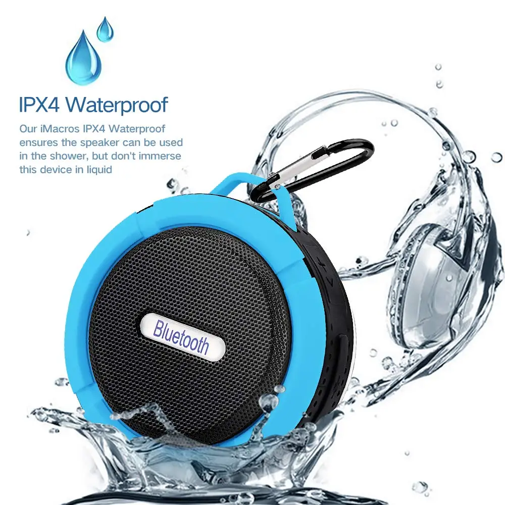 Мини беспроводной Bluetooth динамик Портативный Водонепроницаемый Открытый Колонка