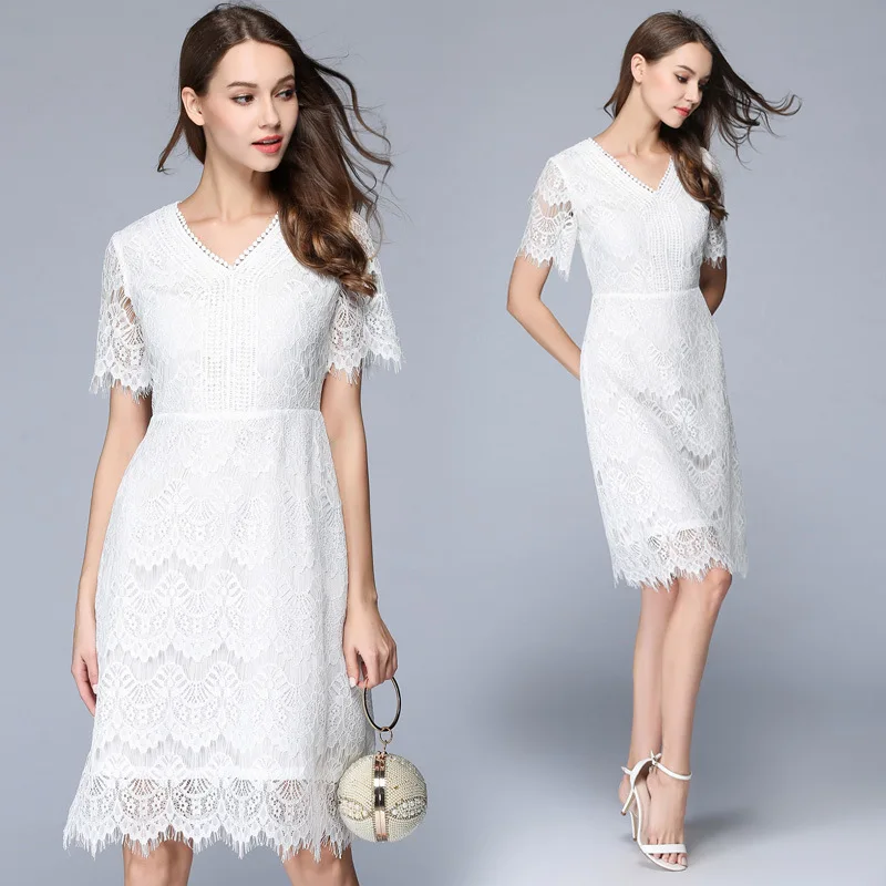 White Summer Beach Boho Lace Women Dresses robe femme ete 2017 Sexy Vintage Girl Party Cheap Dress vestidos de festa | Женская одежда