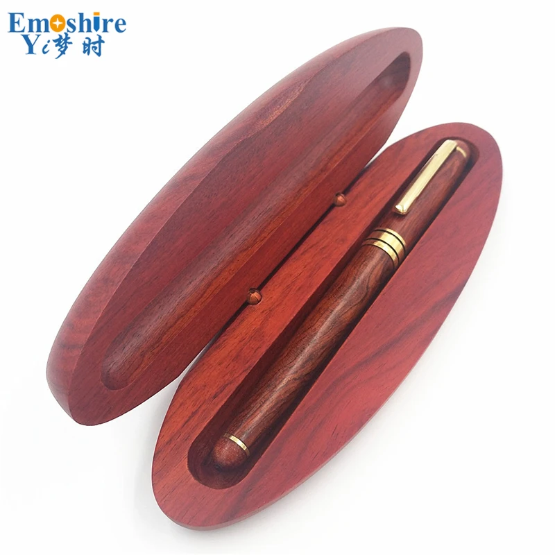 

Emoshire Vinatage Chinese Style Pen Set for Men Man Collection Retro Wooden Ballpoint Pen Roller Ball Pen Set PC004