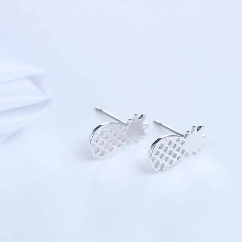 Chereda Simple Pineapple Stud Earrings Party Engagement Elegant Jewelry Cute Lovely Women Girl Accessories | Украшения и