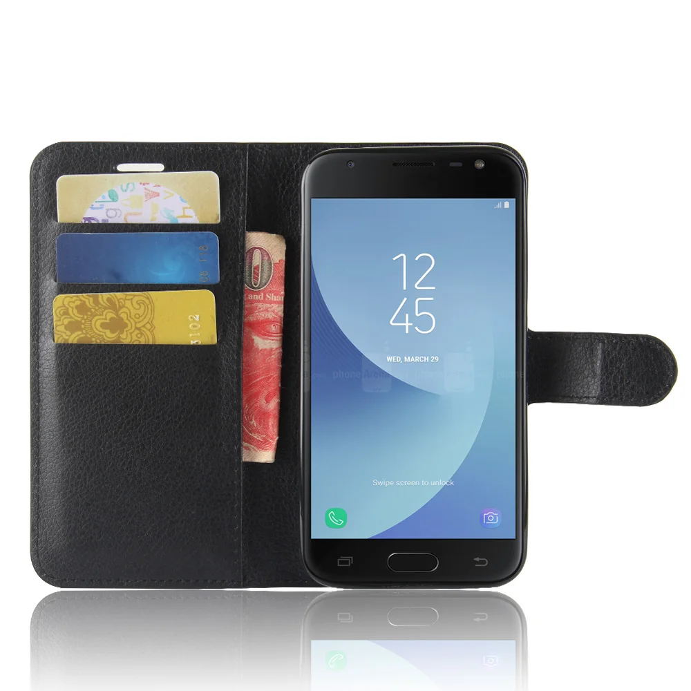 Чехол-книжка из искусственной кожи для Samsung Galaxy J2 Pro 2018 чехол-кошелек с откидной