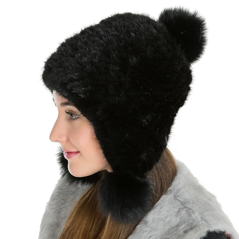 BF меховая шапка из натуральной норки для русской женщины зимняя теплая взрослых