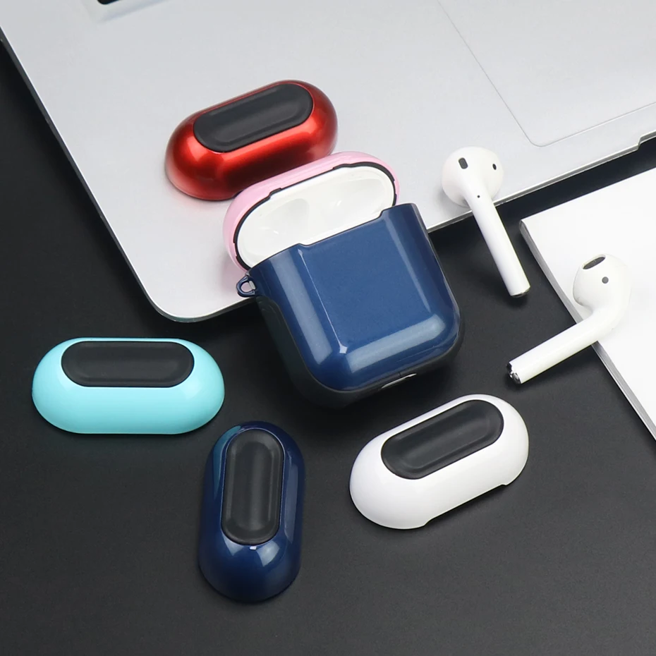 IKSNAIL для Apple Airpods 1 чехол для Bluetooth беспроводные наушники противоударный глянцевый защитный чехол для Air pods зарядная коробка
