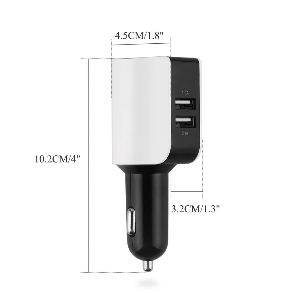 Универсальное автомобильное зарядное устройство двойное USB быстрое 3 0 5 вольт 2.1A