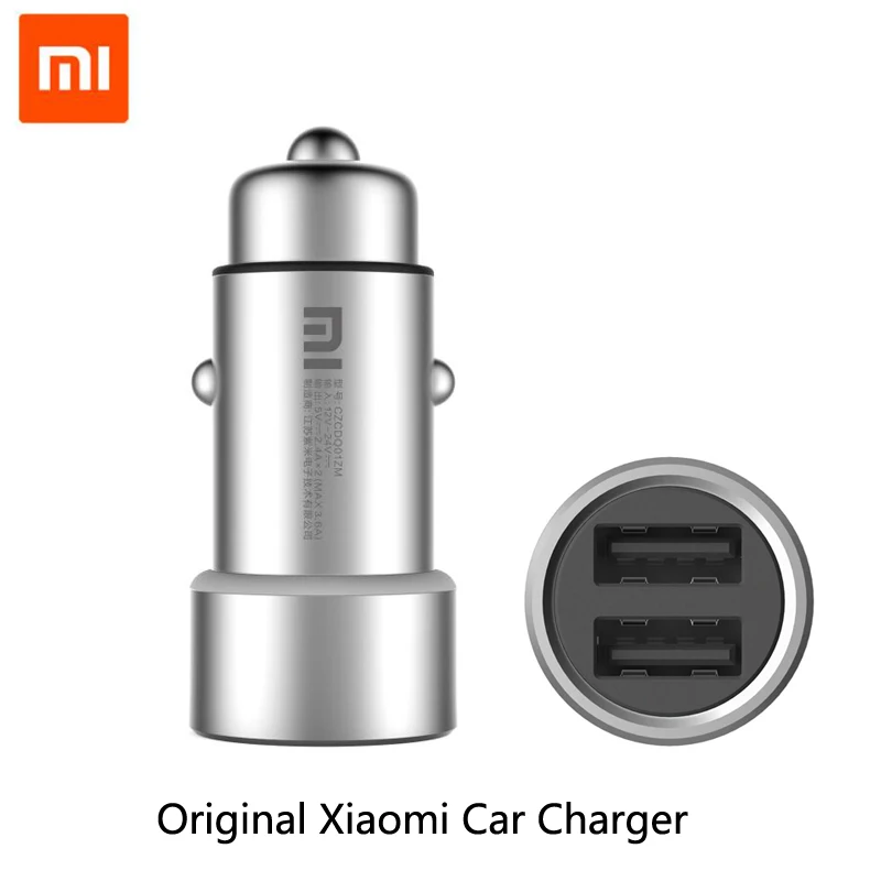 100% оригинал Xiaomi Dual USB Автомобильное зарядное устройство usb 5 В/3.6A вольт Quick Charge