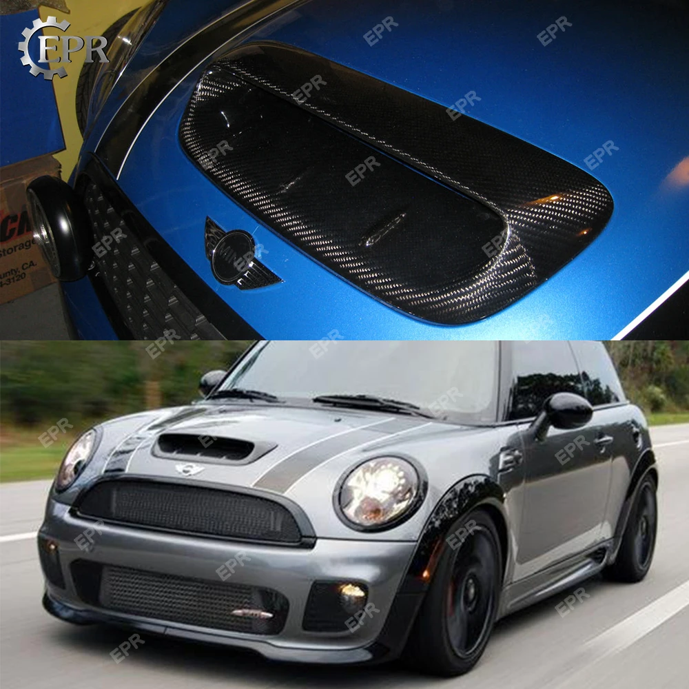 Для Mini Cooper S R56 (2007-2014) тип A карбоновая бленда Совок (больше) Мини тюнинг часть для