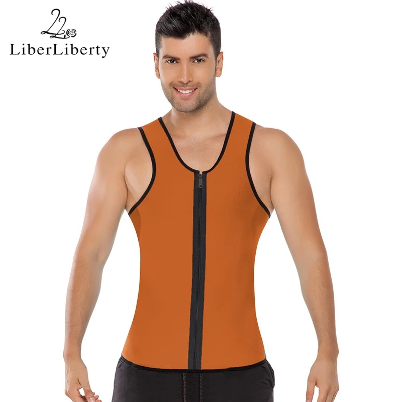 Мужской корректор фигуры для похудения неопреновый жилет спортивного зала бега