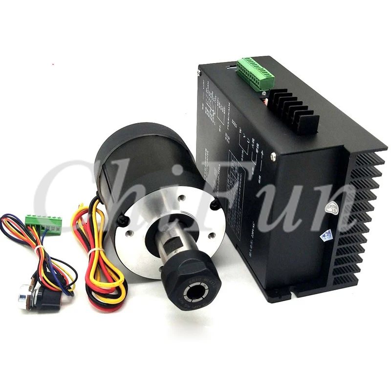 DIY ER20 900 W гравировка машины мотор шпинделя driver kit 6500 об/мин 2NM высокий крутящий момент бесщеточный шпиндель адаптироваться к бурения