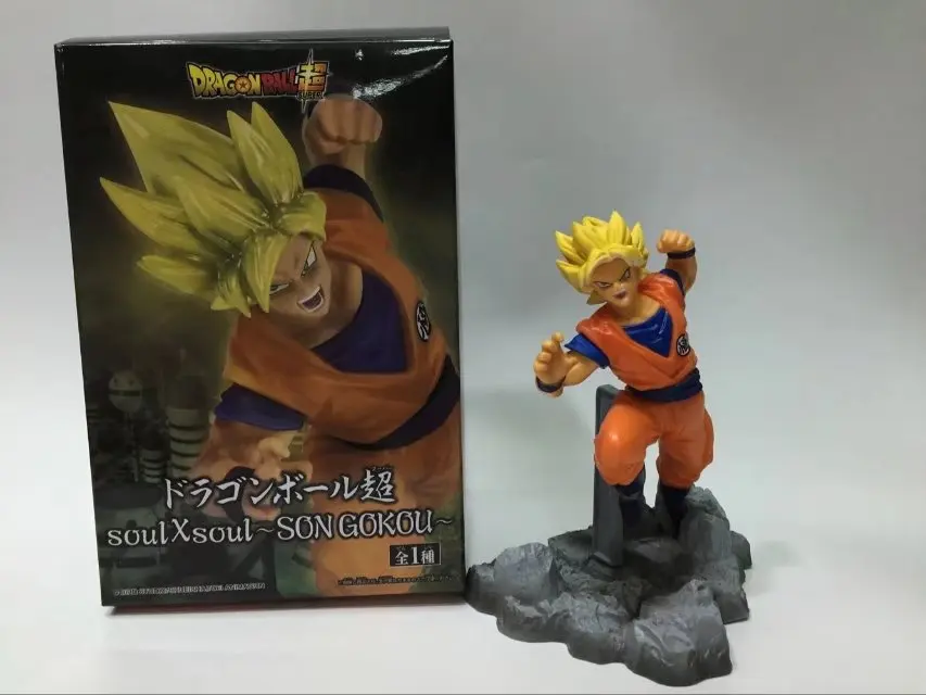 Dragon Ball супер душа Супер Гонки Гоку стволы черный в коробке руки|Игровые фигурки и