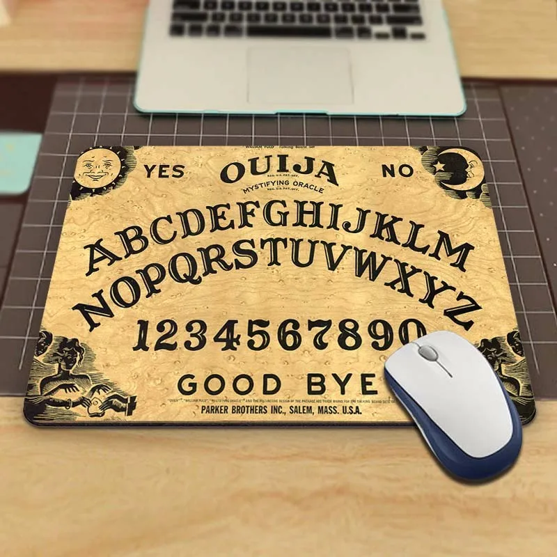 250mmx290mm MaiYaCa топ продаж роскошные печати Ouija доска пользовательские кожи Нескользящие прочный резиновый коврик для мыши ПК оптическая мышь - Цвет: 250mmx290mm