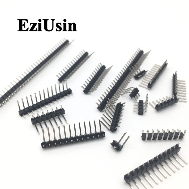 R/A 2 54 мм Однорядный прямой угол мужской отрыв печатной платы контактный разъем