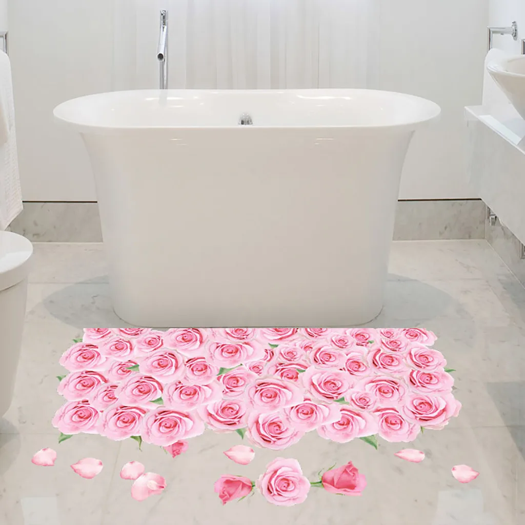 3D океанские цветы стикеры &quotбассейн&quot аквариум украшение для ванной комнаты