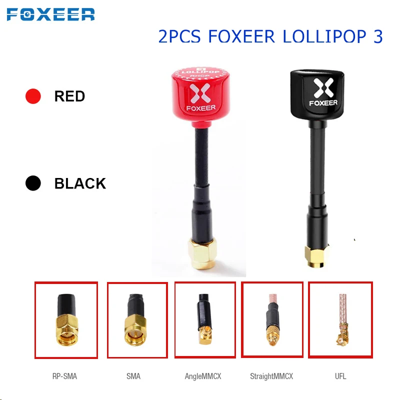 Фото Мини-Антенна Foxeer 5 8G Lollipop 3 2.5DBi FPV SMA Мужская мини-Антенна для радиоуправляемых Мини-Антенна Foxeer 5 8G Lollipop 3 2.5DBi FPV SMA Мужская мини-Антенна для радиоуправляемых