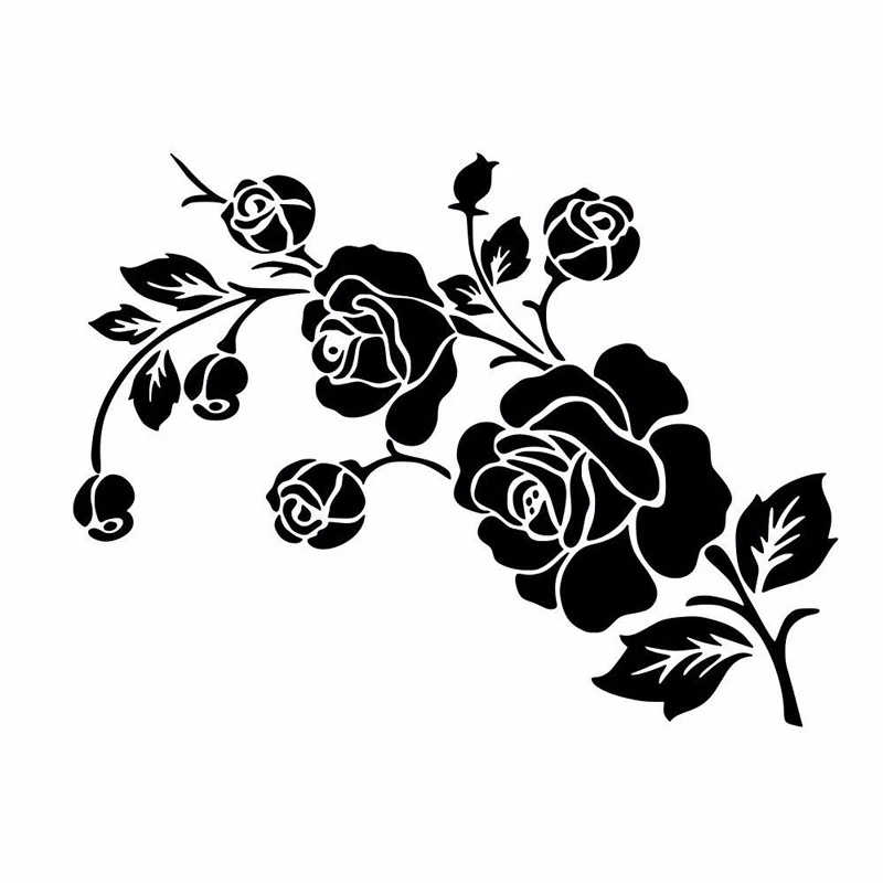 17 2*12 9 см цветок модный декоративный бампер фотографические наклейки|window decals|bumper