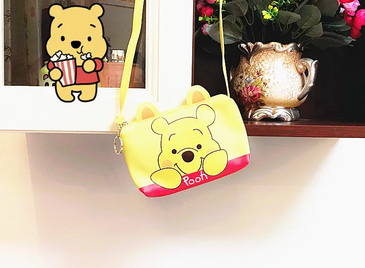 Disney Микки Маус мультфильм детская сумка на плечо подарок для девочки Кошелек для монет сумка для хранения мобильного телефона аксессуары для детей сумка