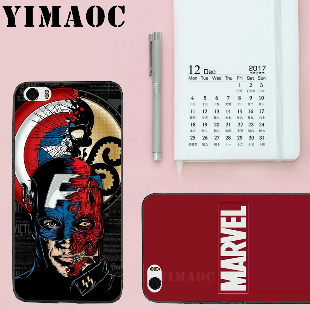 Мягкий силиконовый чехол YIMAOC Marvel Superheroes для Xiao mi Red 6 Note 4X 4A 5A 5 Plus A1 A2 Pro Lite 8 |