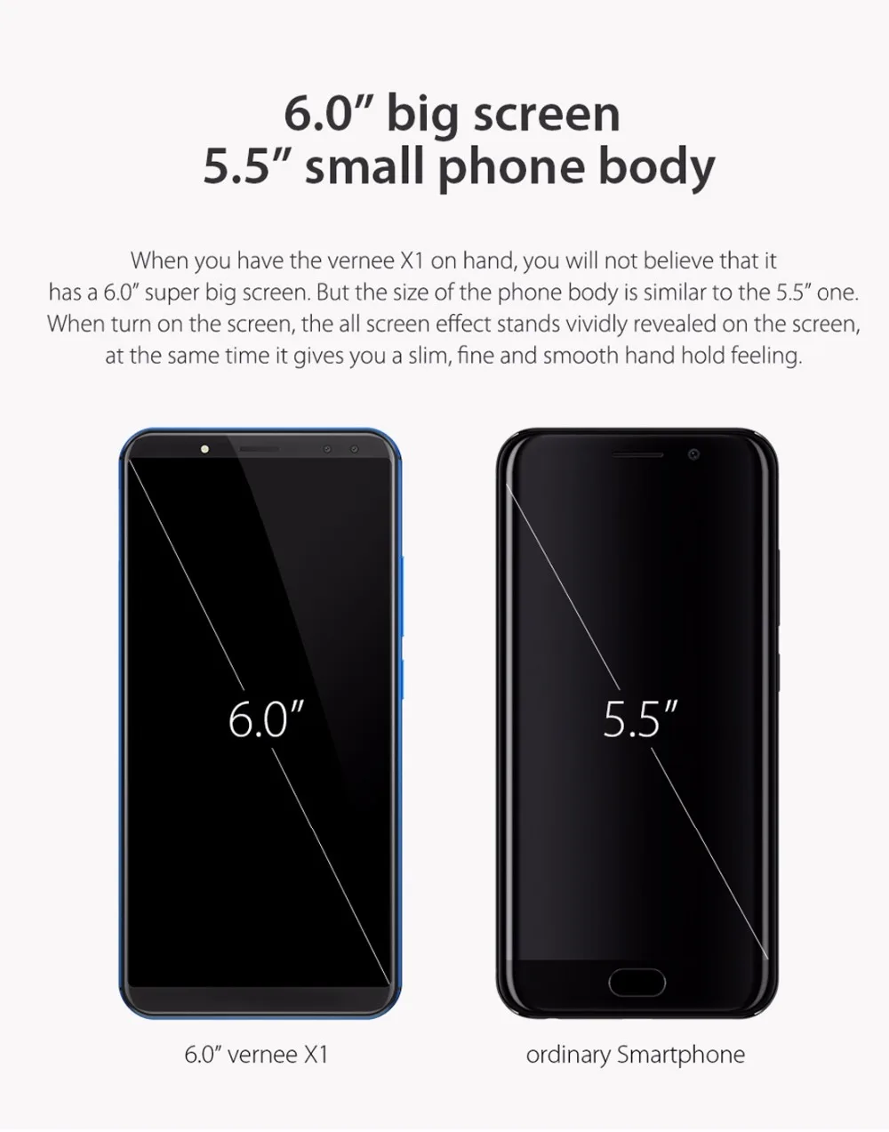 Vernee X1 Android 7 1 мобильный телефон 6 дюймов MT6763 Восьмиядерный 6G Оперативная память 64G