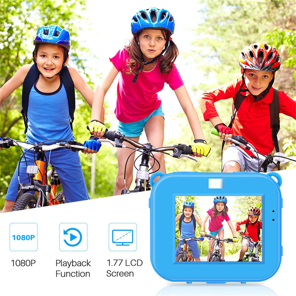 Children Camera Dustproof Waterproof 1080P with 2 Inch HD LCD Screen | Электроника