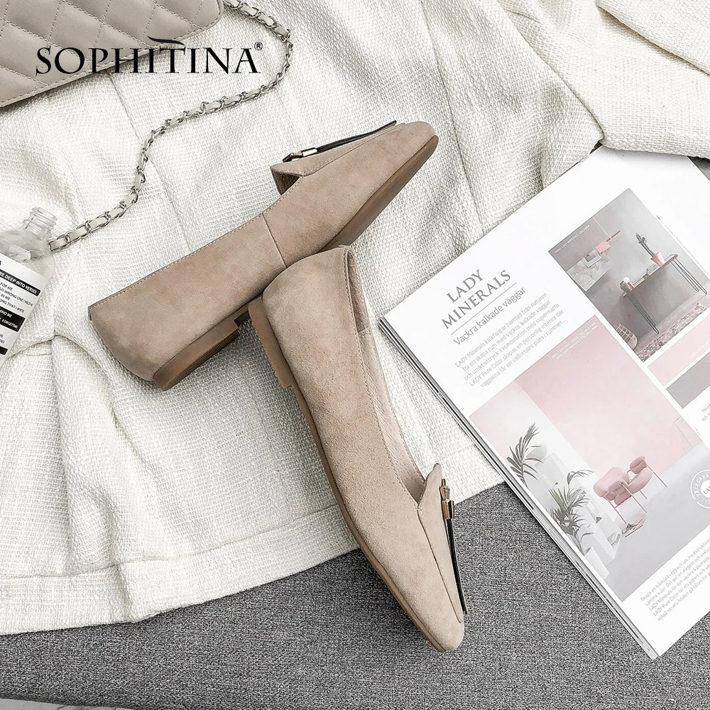 SOPHITINA/Женские туфли выполнены из натуральнной кожи. Сплошная подошва будет
