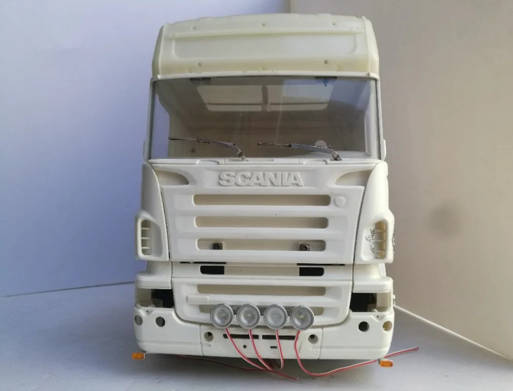 Грузовик прицепа автобуса scania воздушного потока прожектор костюм для tamiya по супер скидке 1/14th Масштаб rc scania r620 56323 r470 r730 трейлер тягач