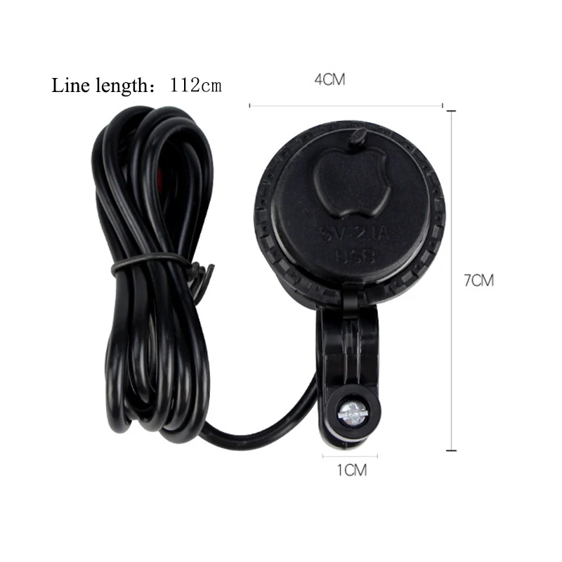 12V USB мобильного телефона для мотоциклов Мощность разъем Водонепроницаемый с переключателем гнездо для автомобильного прикуривателя мотоцикла телефона адаптер питания