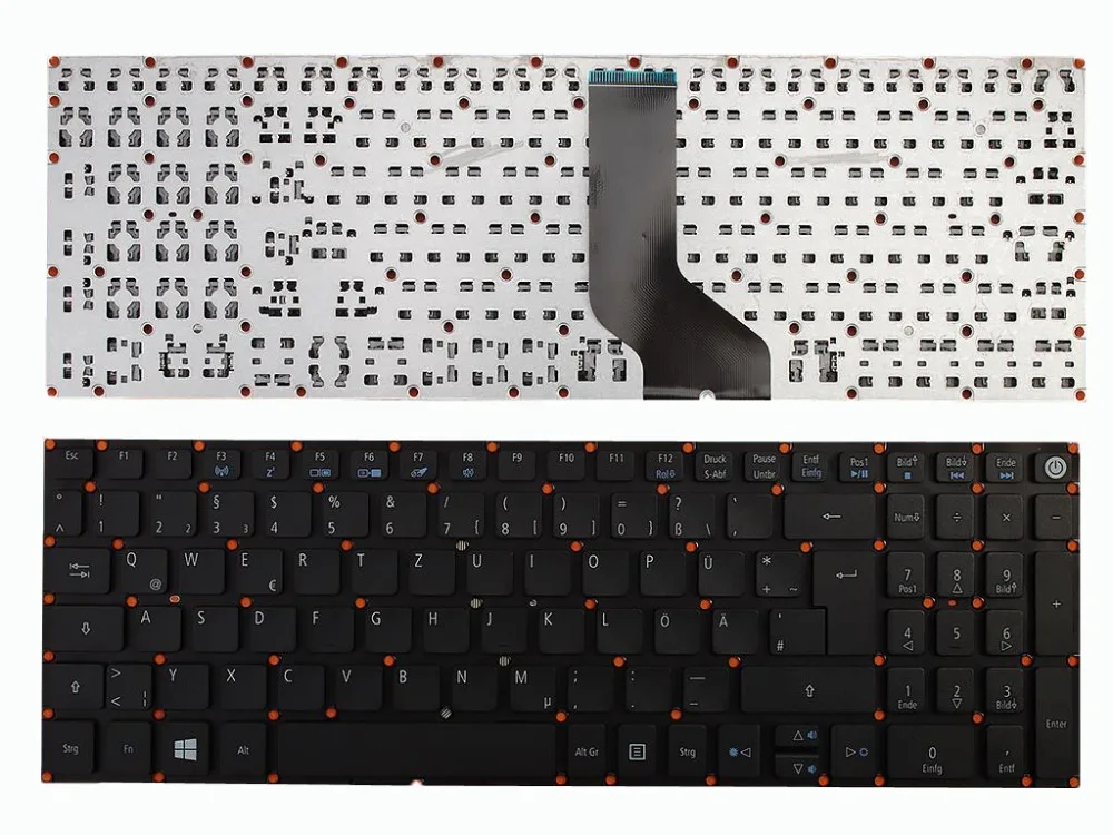 Новая GR немецкая клавиатура для Acer Aspire E5 722 772 V3 574G 573T 573 573G черный Win 8|keyboard for acer|keyboard