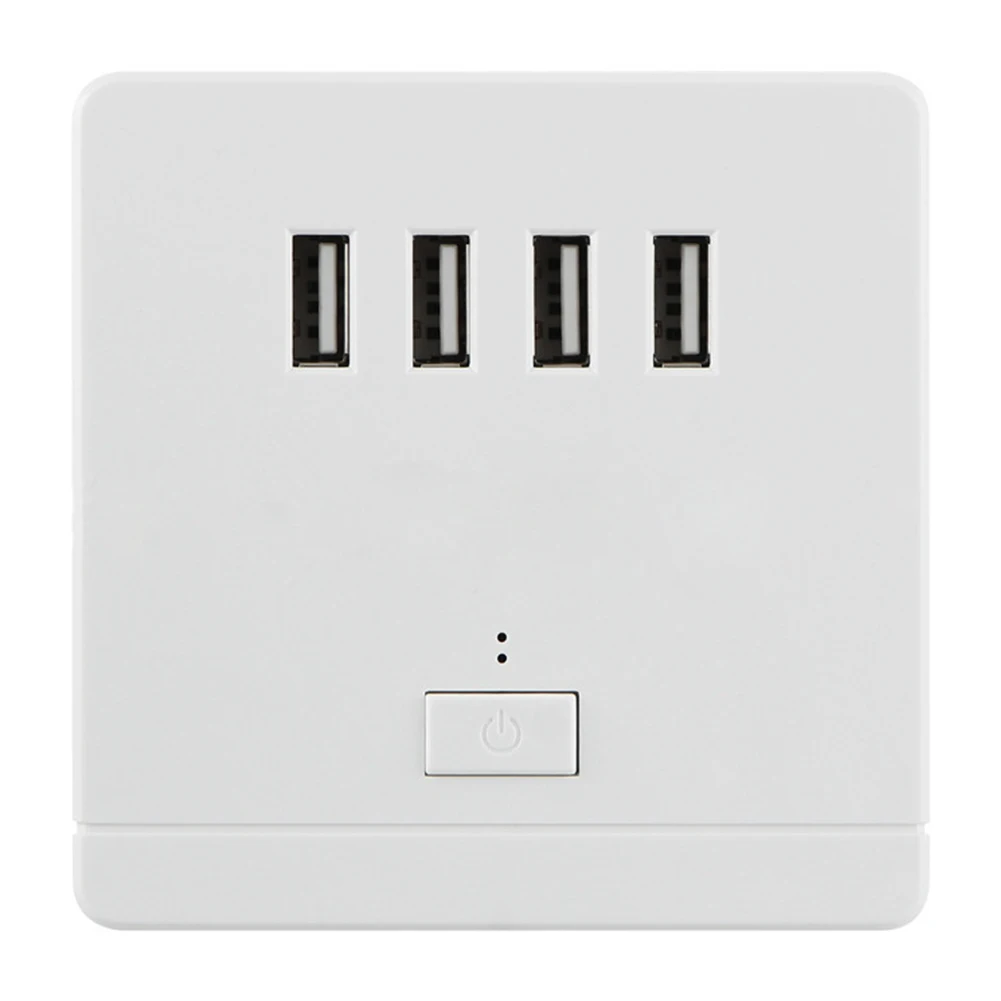 220 В до 5 USB разъем с выключателем Led зарядное устройство на стене Outlet мощность Receptle