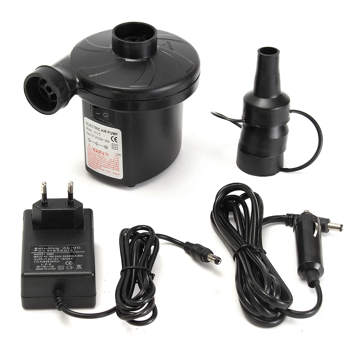 240 V/12 V электрический воздушный насос для шин сопла надувная воздушная кровать матрас; лодка бассейн